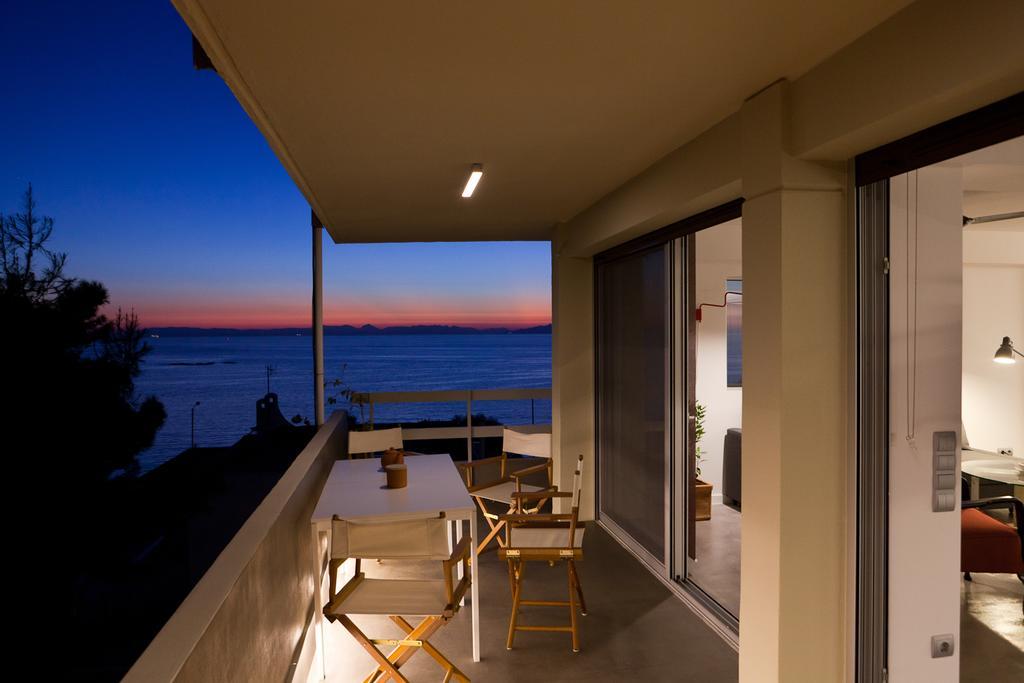 Saronida Summer Studio With Breathtaking View Lagonisi Eksteriør billede